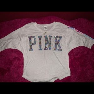 Victoria’s Secret white bling top